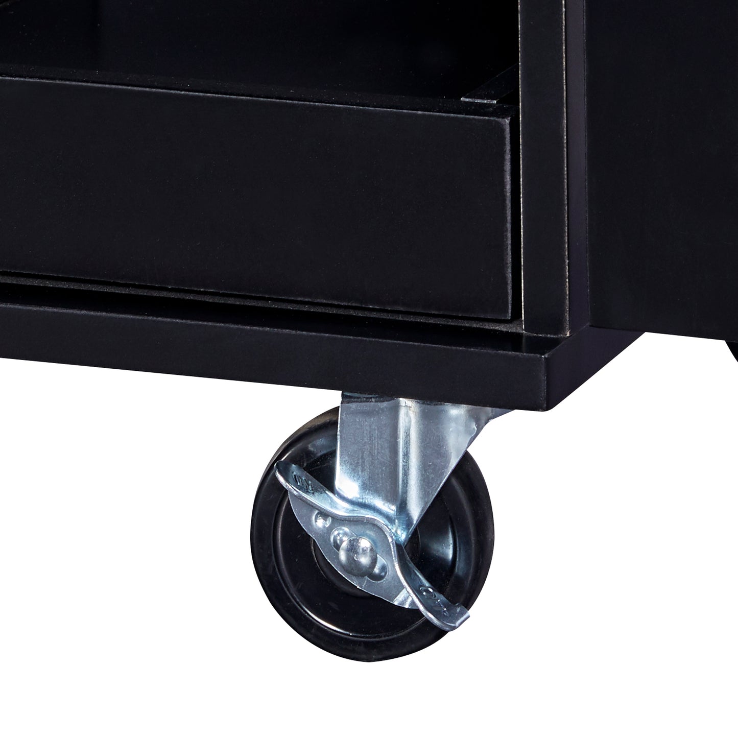 K&K Multifunctional Rolling Kitchen Cart with Rubber Wood Top, 3 Drawers, 2 Slide-Out Shelves, and Ample Storage, Mobile Kitchen Island with Spice Rack & Tower Rack in Black