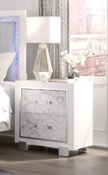 MARBLE WHITE NIGHTSTAND
