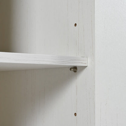 Farmhouse Rolling Kitchen Island with Power Outlet, Drop Leaf, Spice Rack, and Storage Drawers - 53.5'' White Cart for Kitchen and Dining Room