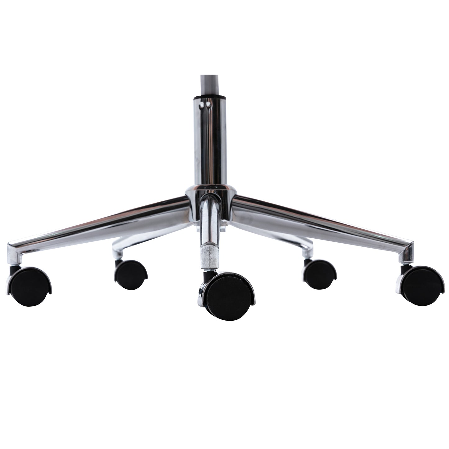 Chic Pink Faux Fur Makeup Vanity Chair with Adjustable Height and Chrome Base