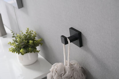 4 Pack Wall-Mounted Stainless Steel Bathroom Towel Hooks/Coat Hooks for Bathroom, Bedroom, Kitchen