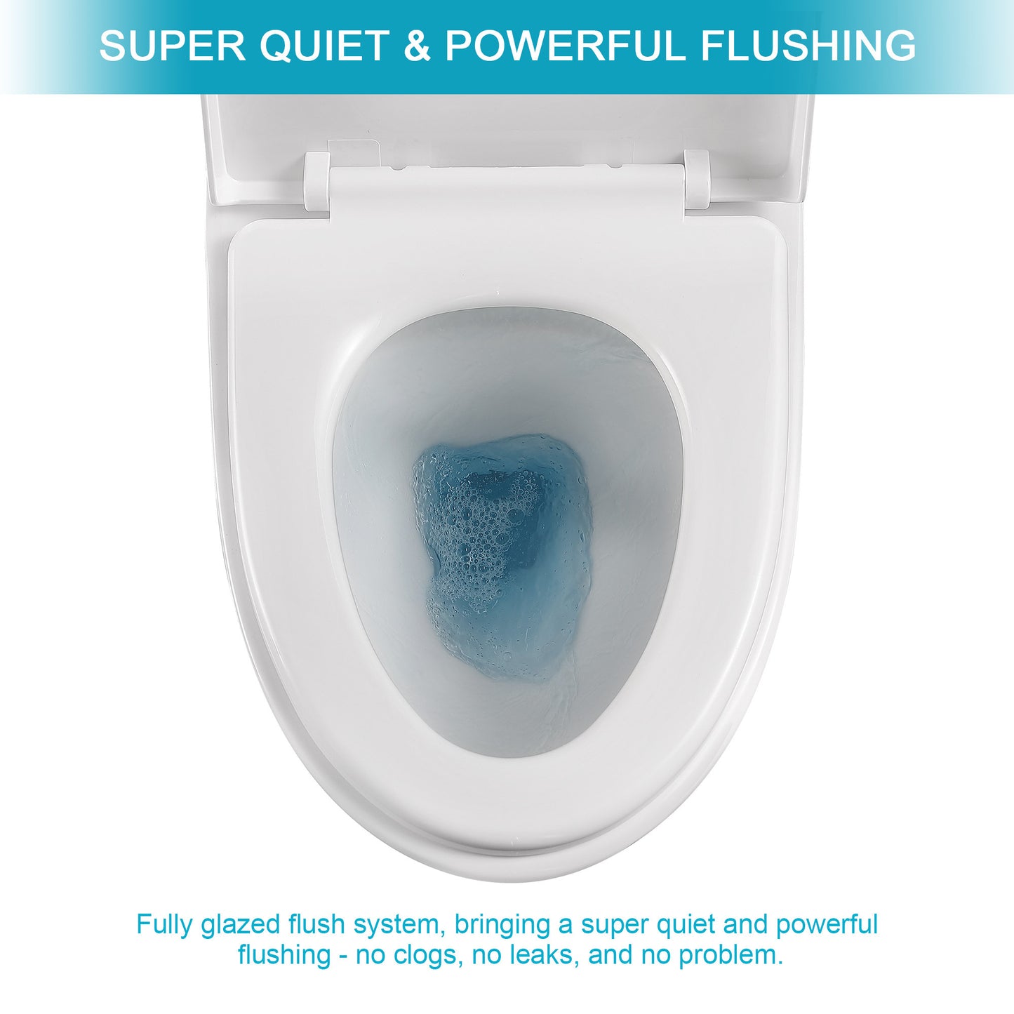 Modern Ceramic Elongated One-Piece Toilet with Soft-Close Seat and Dual Flush Function