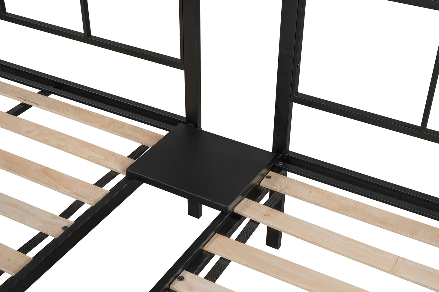 Space-Saving Triple Bunk Bed with Safety Guardrails and Versatile Design