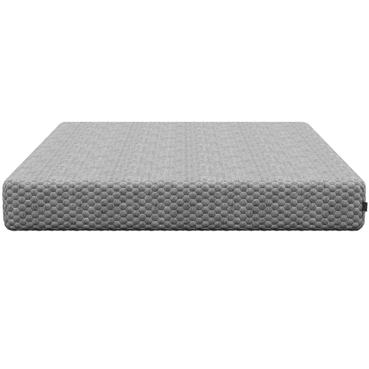 Queen Size Cool Gel Foam Mattress - 10" Medium Greyson Waterfall Design