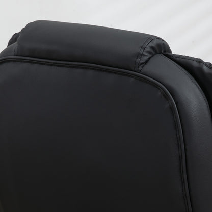 Ergonomic High-Back Massage Office Chair with Heating and Recline Features, Black