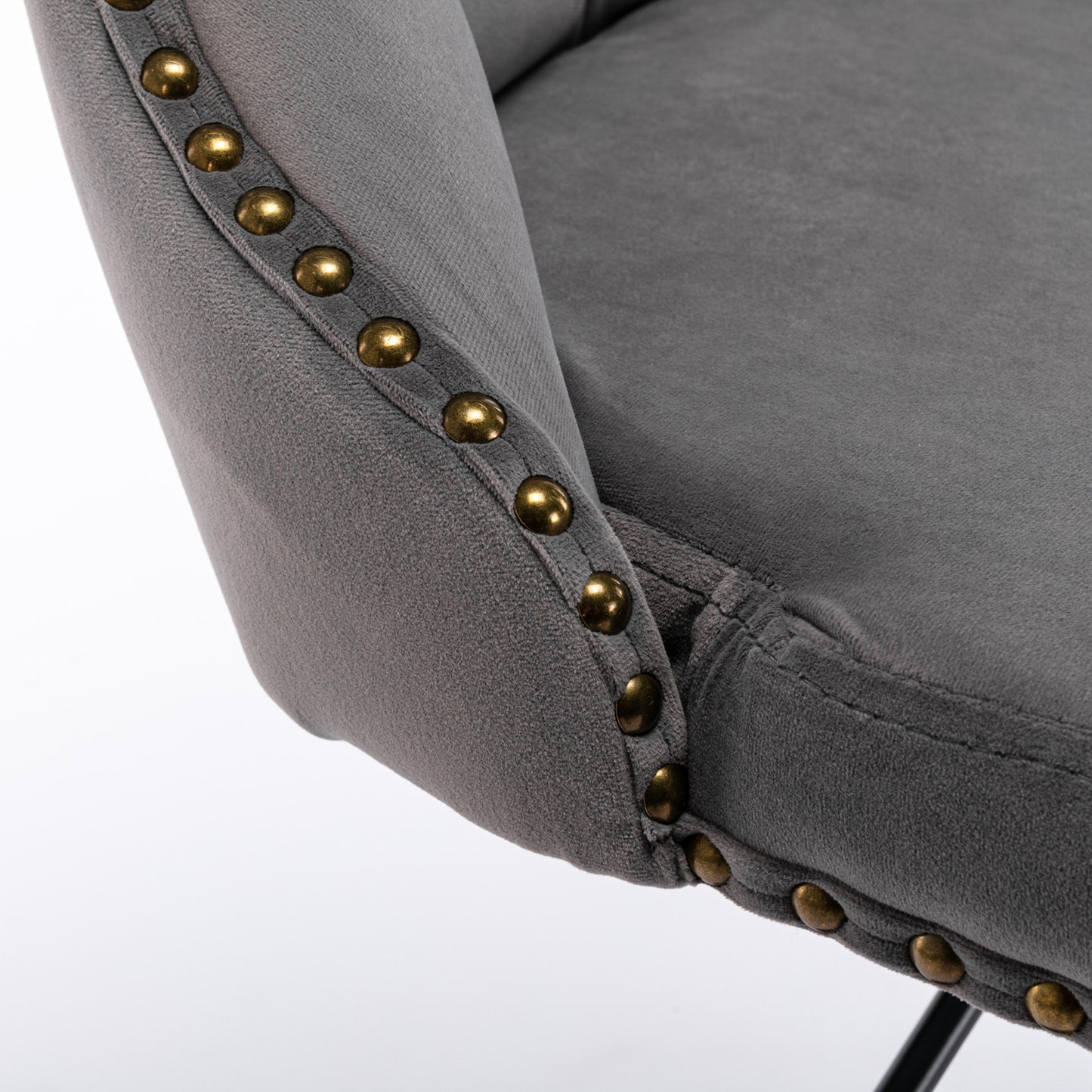 AA Velvet Swivel Bar Stools Adjustable 25 33 Gray Set of 2