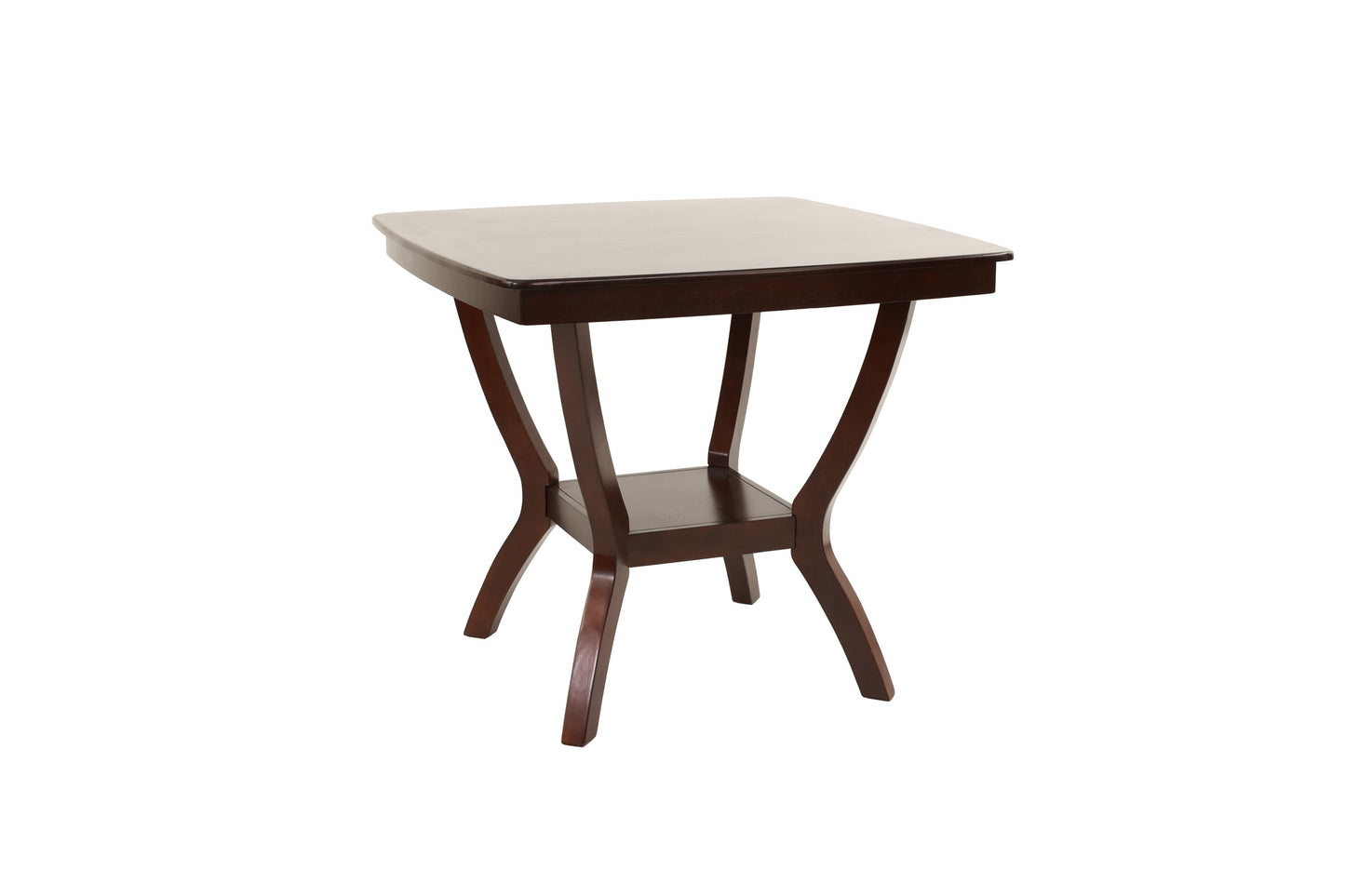 Counter Height Dining Table Rubberwood Espresso Finish