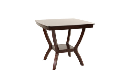 Counter Height Dining Table Rubberwood Espresso Finish