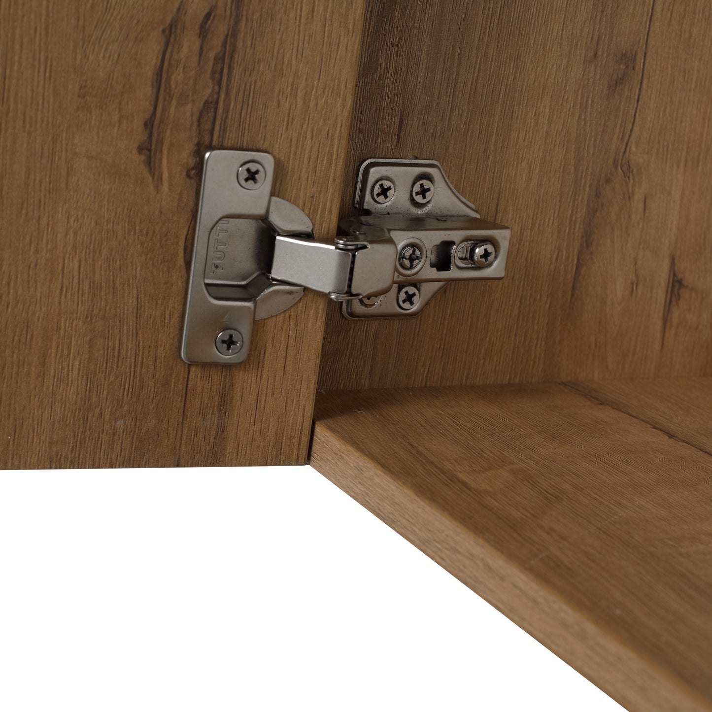 Modern 30-Inch Wall-Mounted Bathroom Vanity with Open Shelf - Vanity Cabinet Only (No Basin Included)