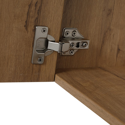 Modern 30-Inch Wall-Mounted Bathroom Vanity with Open Shelf - Vanity Cabinet Only (No Basin Included)