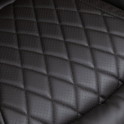 Brown Big and Tall Executive Office Chair with Wide Seat, High Back Design, Adjustable Height & Smooth Swivel Wheels