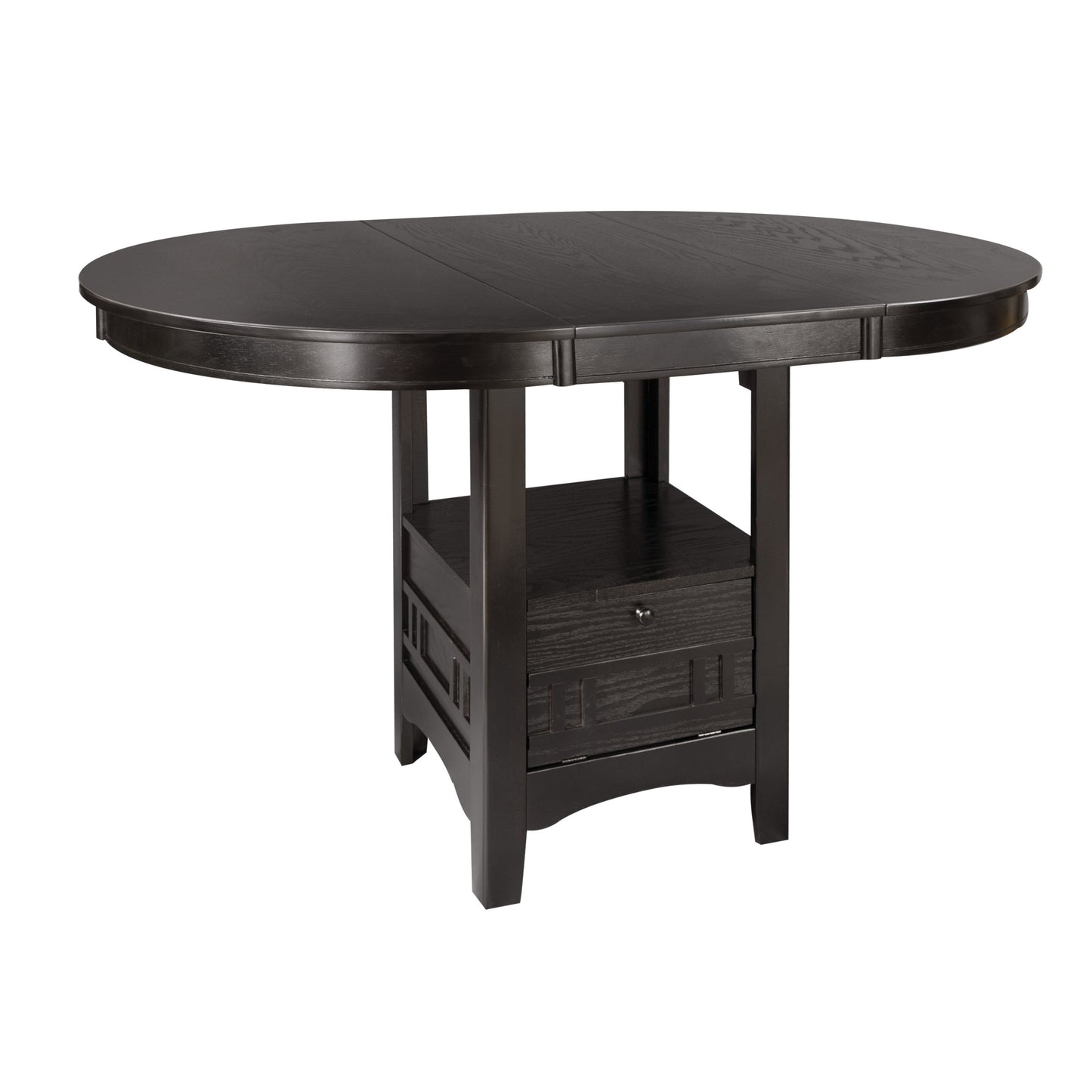 Counter Height Dining Set Five Piece Table Leaf Dark Cherry