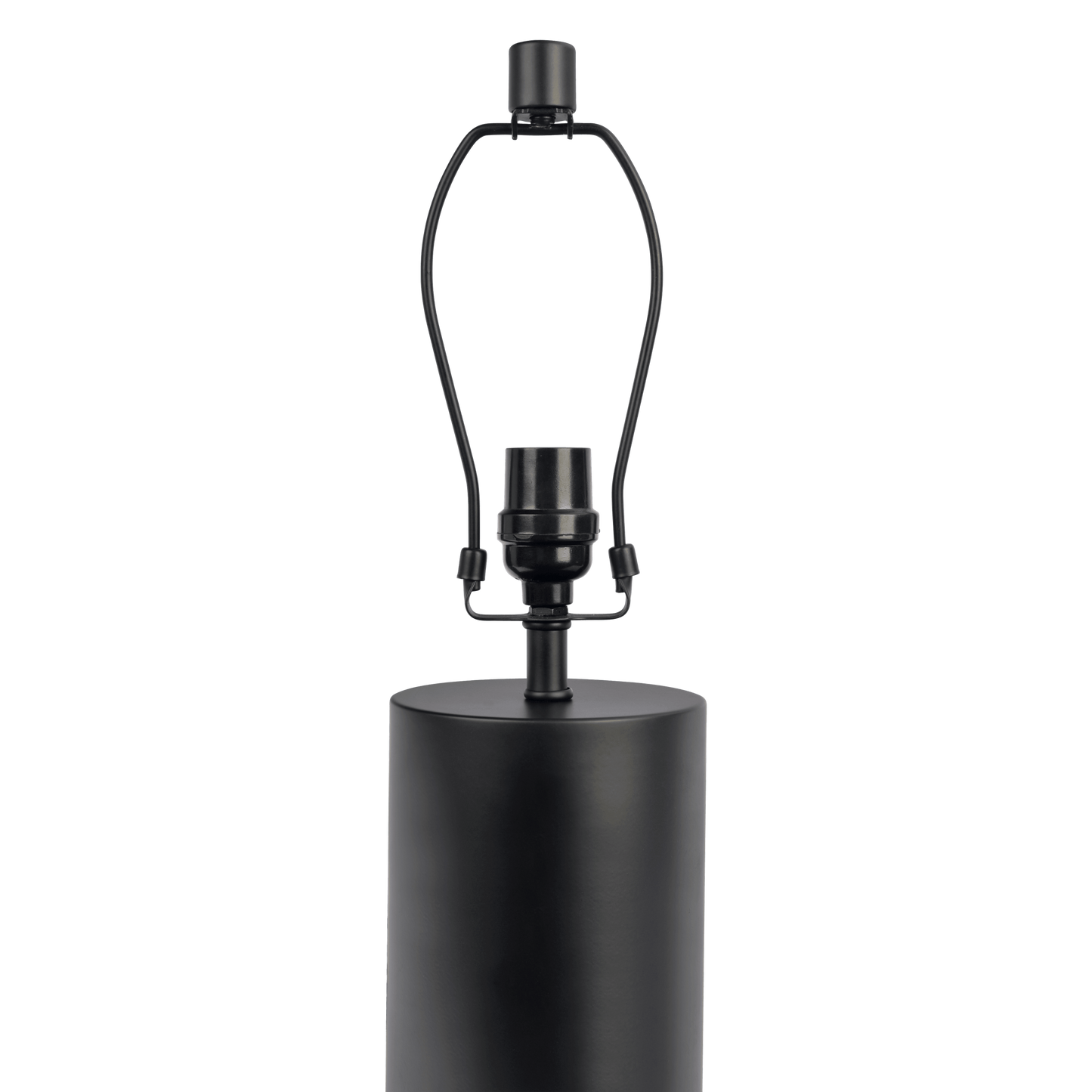 Table Lamp with On/Off Switch, Block Base, 11 in high, 19 in wide, living room or bedroom, Black