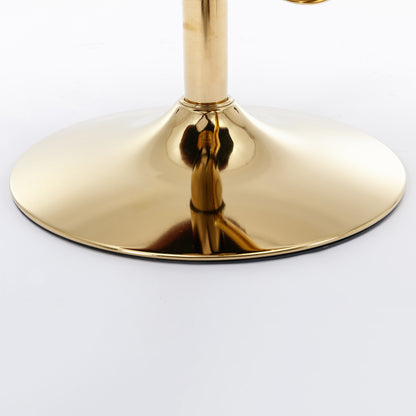 Swivel Barstools Adjustable PU Upholstered Wine Red 2 Pack