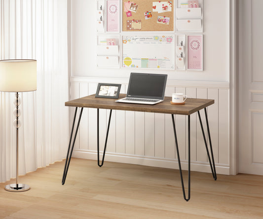 Taupe Rustic Oak Workstation