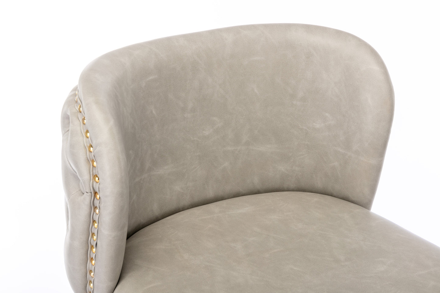 AA Furniture Swivel Bar Stools Adjustable Upholstered Beige