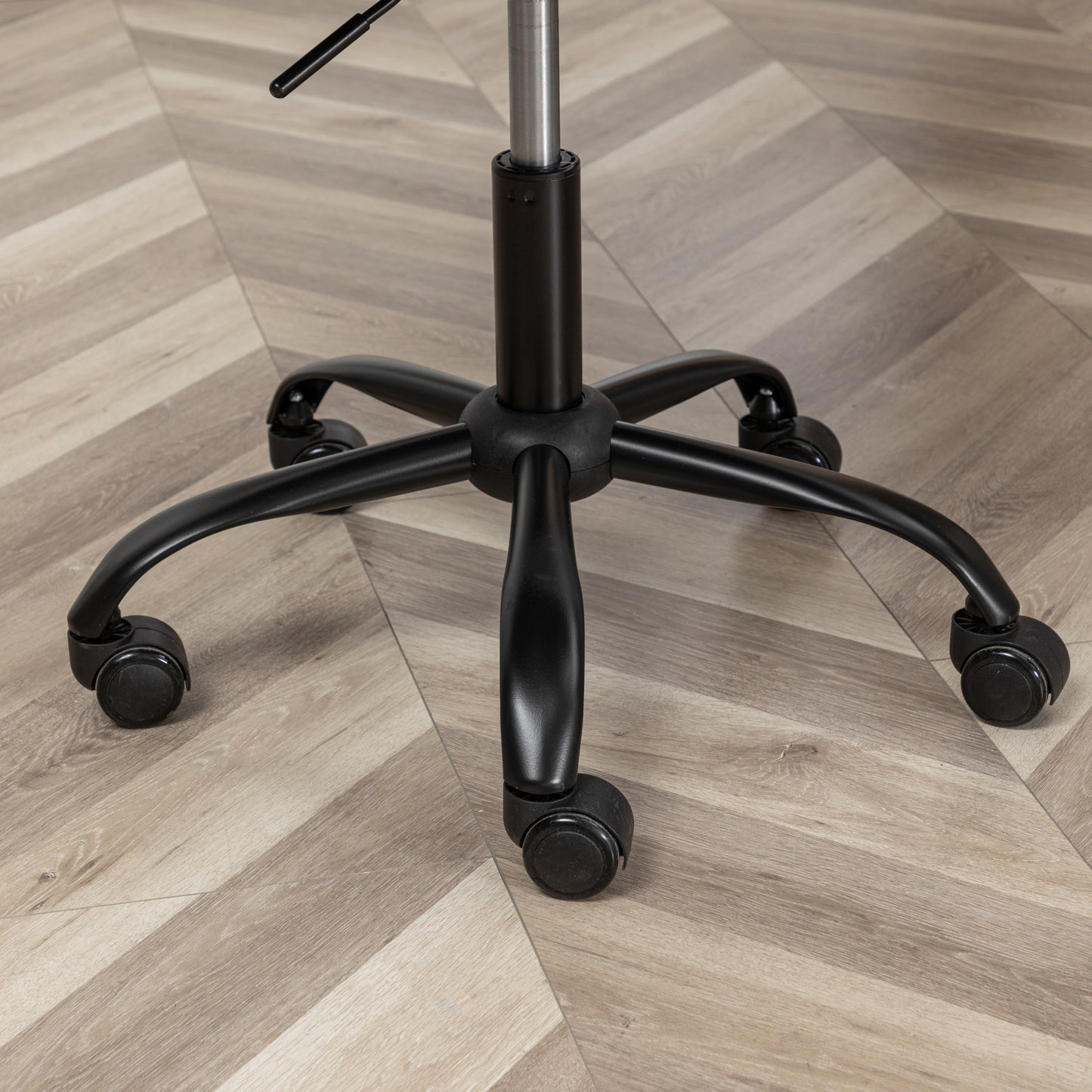 Ergonomic Beige Fabric Swivel Office Chair