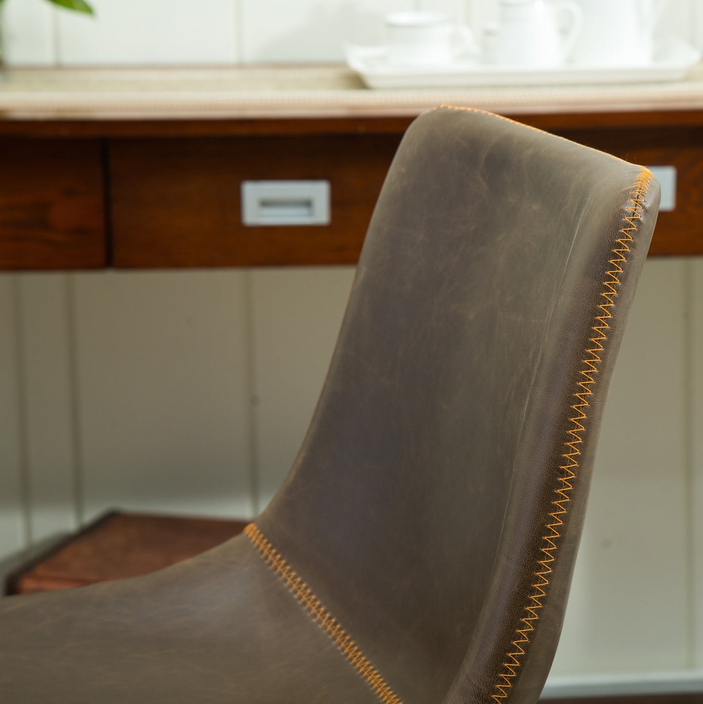 Round Dining Set 5Piece Trestle Table And 4 Chairs White