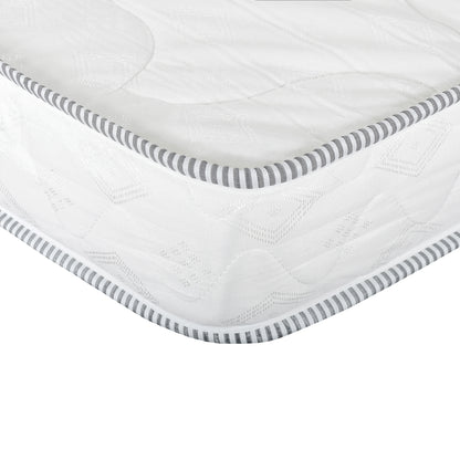 Full Size 6-Inch Reversible Foam Mattress in White - Lightweight and Supportive Bed-in-a-Box Design