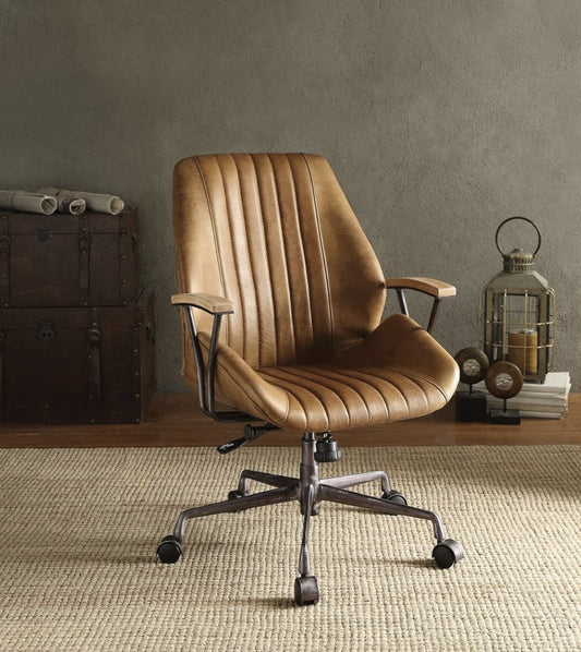 Executive Ergonomic Coffee Leather Office Chair