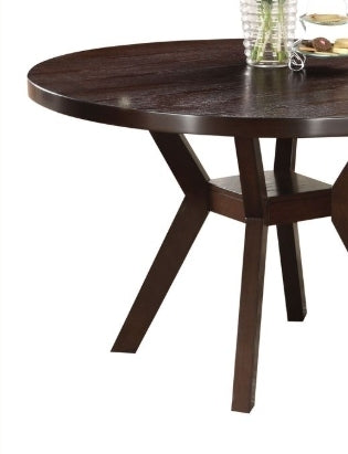 Dining Table With Faux Wood Top Style Espresso Finish