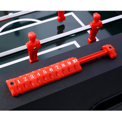 54-Inch Foosball Table for Family Game Room, Analog Scoring, Durable MDF + Steel Rods, Light Cherry Finish