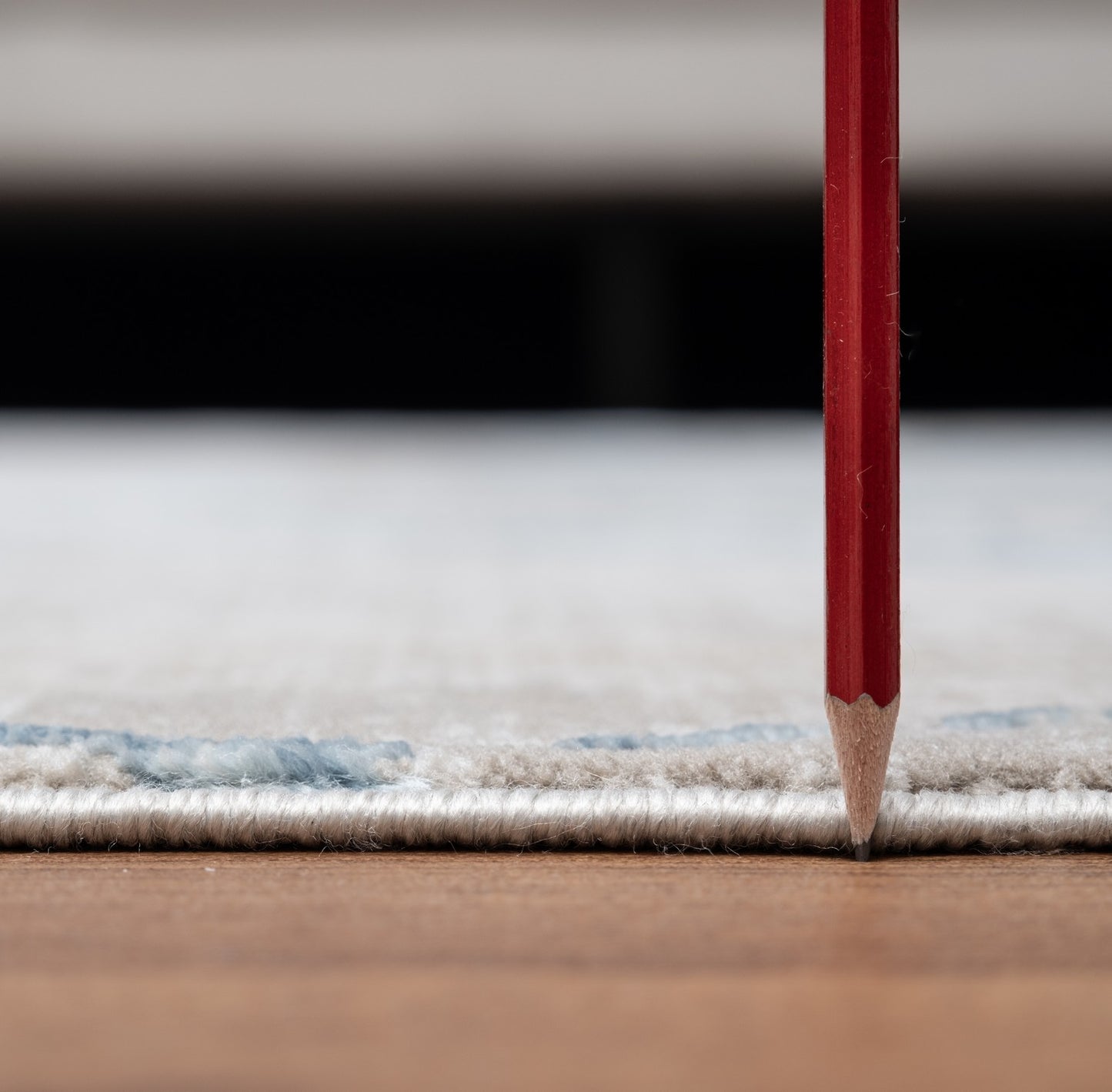 Durable Low-Pile Polyester Area Rug, 5 ft 3 in x 7 ft 3 in, Stain-Resistant, Kid & Pet Friendly, Beige