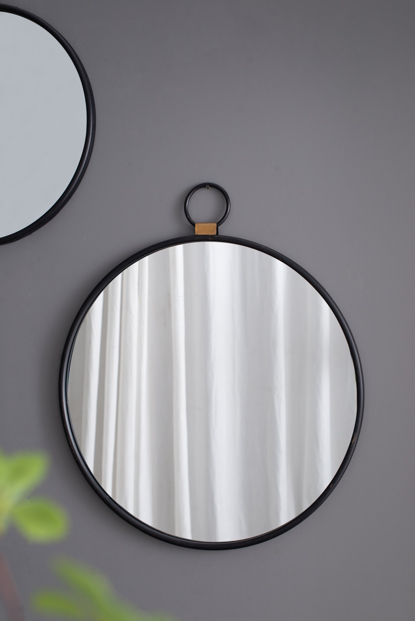 Contemporary Black Framed 24" x 27" Wall Mirror - Minimalist Accent for Any Room