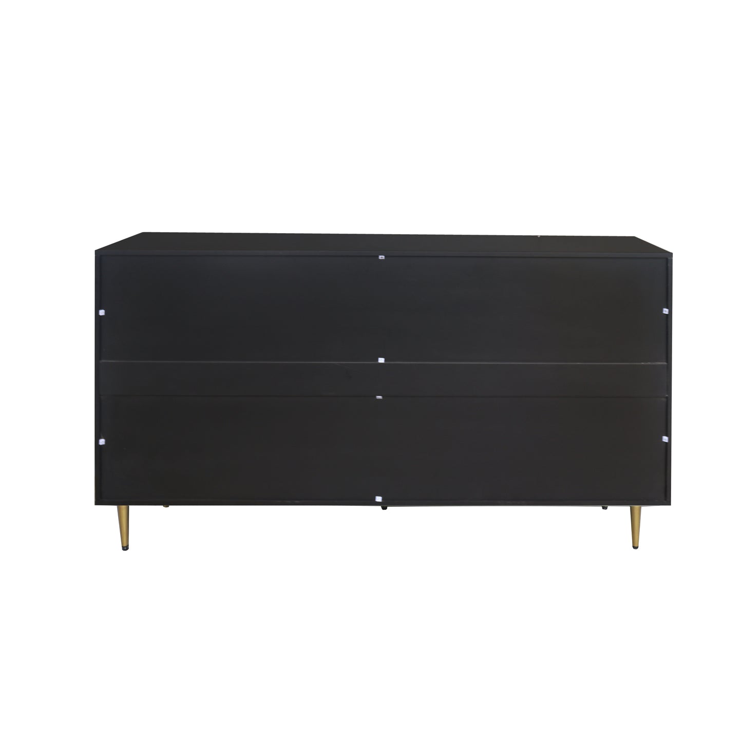 Modern Black Lacquered 4 Door Wooden Cabinet Sideboard Buffet Server Cabinet Storage Cabinet, for Living Room, Entryway, Hallway, Office, Kitchen and Dining Room
