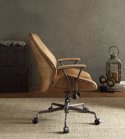 Executive Ergonomic Coffee Leather Office Chair