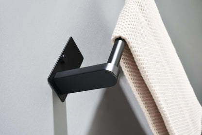 2 Pack Paper Towel Holder Wall Mount, Black Paper Towel Holder Under Cabinet, Self Adhesive Paper Towel Holders, Kitchen Towel Holder for Kitchen Organization and Storage (12inch, 2 Pack)