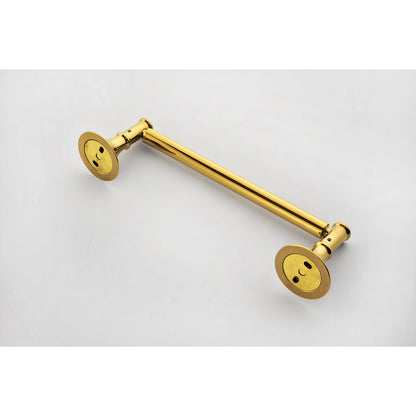 6 Piece Brass Bathroom Towel Rack Set Wall Mount