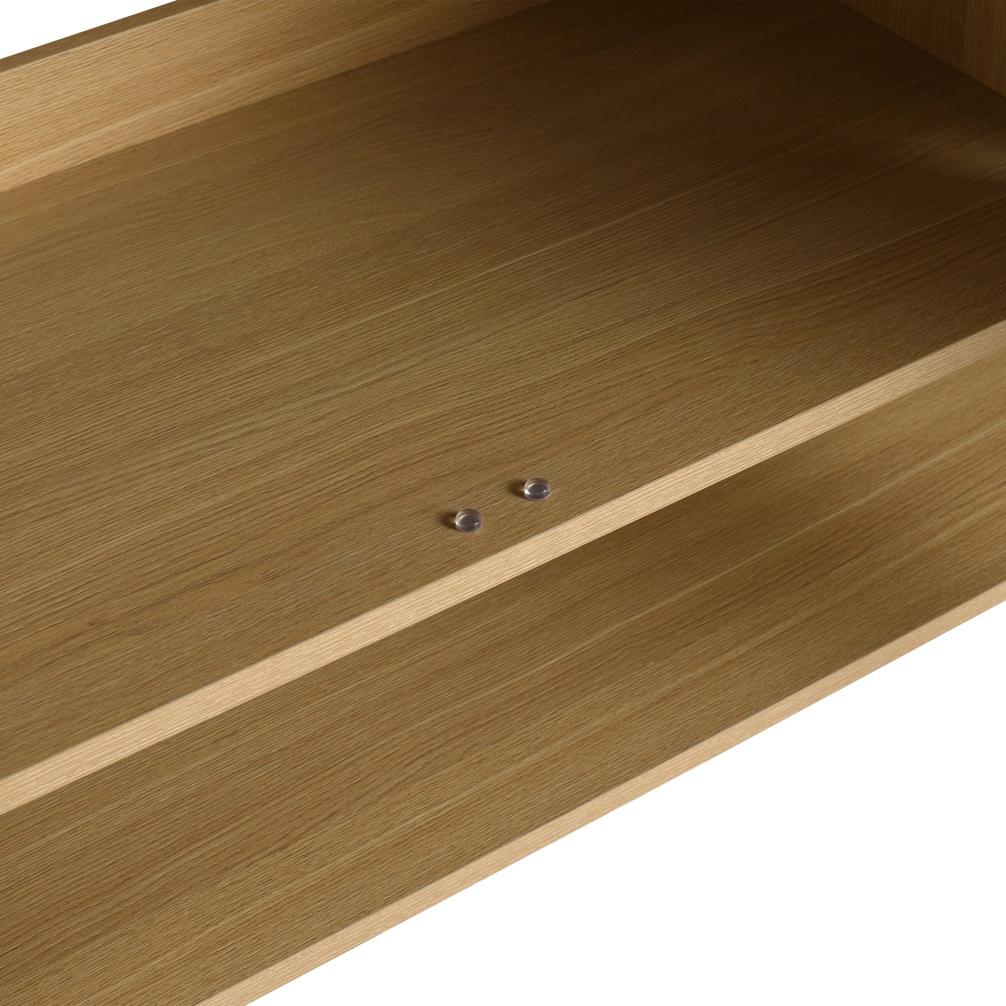 Modern Oak 48" Bathroom Vanity Set with Single Resin Sink and 3-Door Storage Cabinet