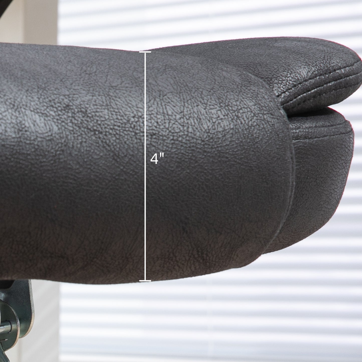 Ergonomic Black Office Chair with 6-Point Vibration Massage and Lumbar Heating