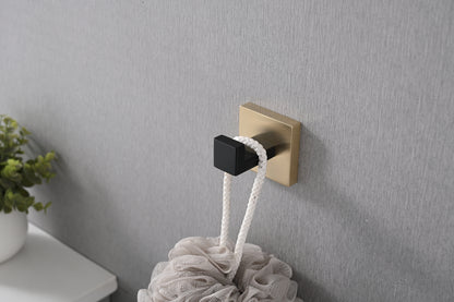 4 Pack Wall-Mounted Stainless Steel Bathroom Towel Hooks/Coat Hooks for Bathroom, Bedroom, Kitchen