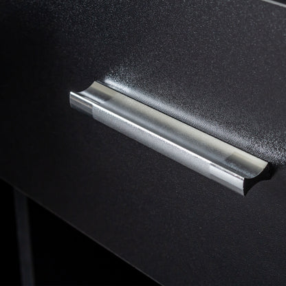 Vanity Desk for Hair Styling with Multi-Layer Storage and Large Capacity, Home Salon Black