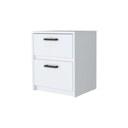 Augusta Floating Nightstand with 2-Tier Shelf and 1-Drawer
