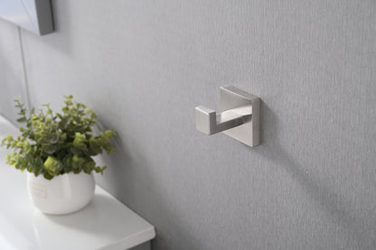 2 Pack Wall-Mounted Stainless Steel Bathroom Towel Hooks/Coat Hooks for Bathroom, Bedroom, Kitchen