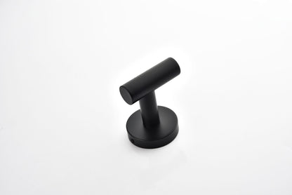 Bathroom Towel Hook Robe Hook Shower Kitchen Wall Hanging Hooks No Drill Wall Mount SUS 304 Stainless Steel Matt Black 6 Pack