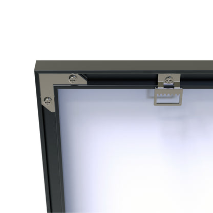 60"x36" Oversized Modern Rectangle Bathroom Mirror with Balck Frame Decorative Large Wall Mirrors for Bathroom Living Room Bedroom Vertical or Horizontal Wall Mounted mirror with Aluminum Frame