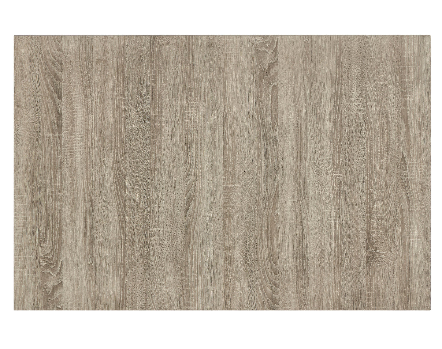 Contemporary Dining Table Two Tone Rustic Brown Black