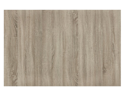 Contemporary Dining Table Two Tone Rustic Brown Black