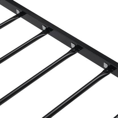 Sturdy Twin Metal Bed Frame - Modern Black Design with Easy Assembly and No Box Spring Needed