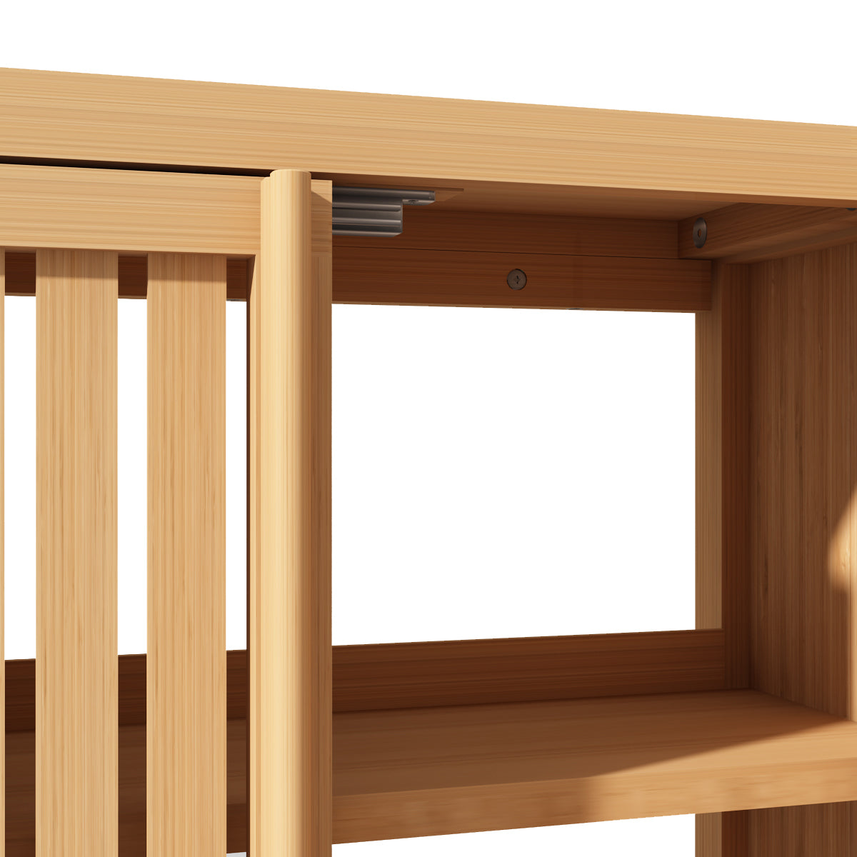 Wall-Mounted Bamboo Storage Cabinet for Bathroom and Home Essentials