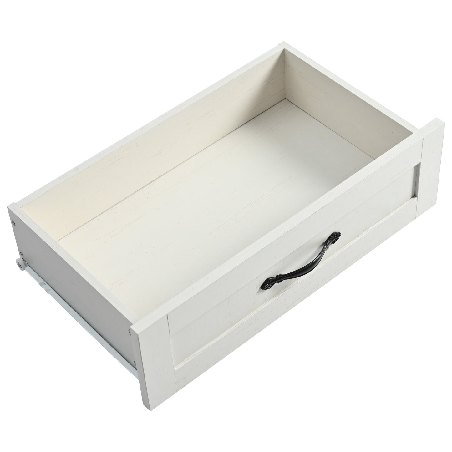 Farmhouse Rolling Kitchen Island with Power Outlet, Drop Leaf, Spice Rack, and Storage Drawers - 53.5'' White Cart for Kitchen and Dining Room