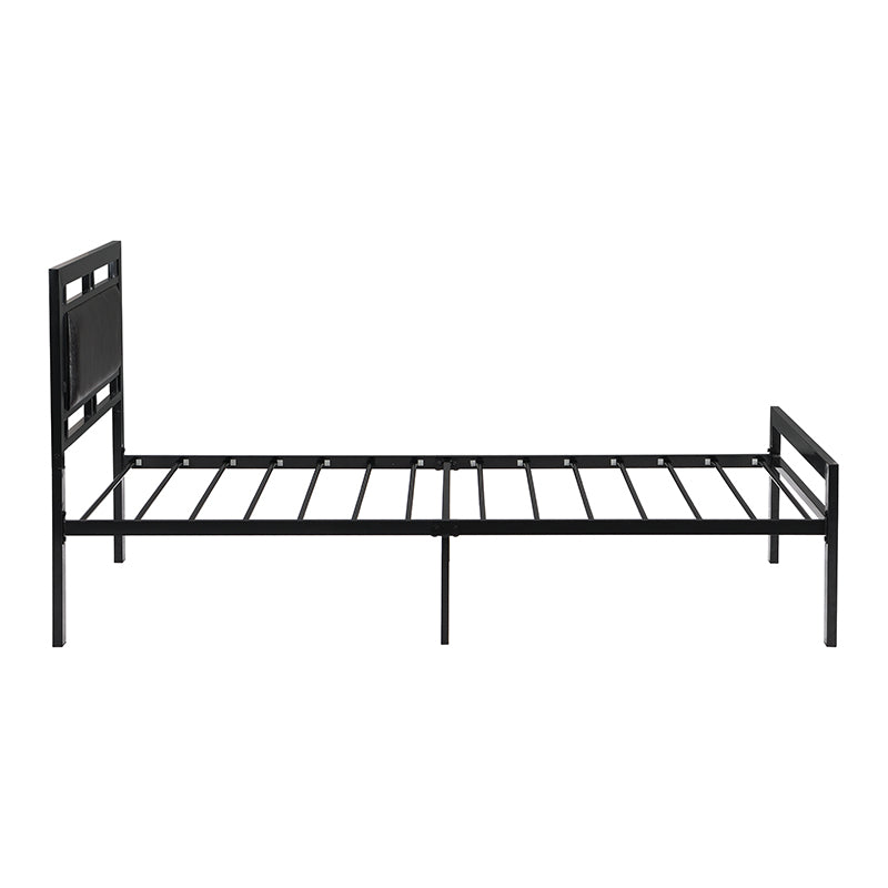 Sturdy Twin Metal Bed Frame - Modern Black Design with Easy Assembly and No Box Spring Needed