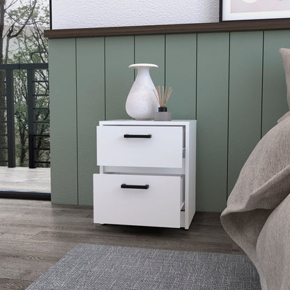 Augusta Floating Nightstand with 2-Tier Shelf and 1-Drawer
