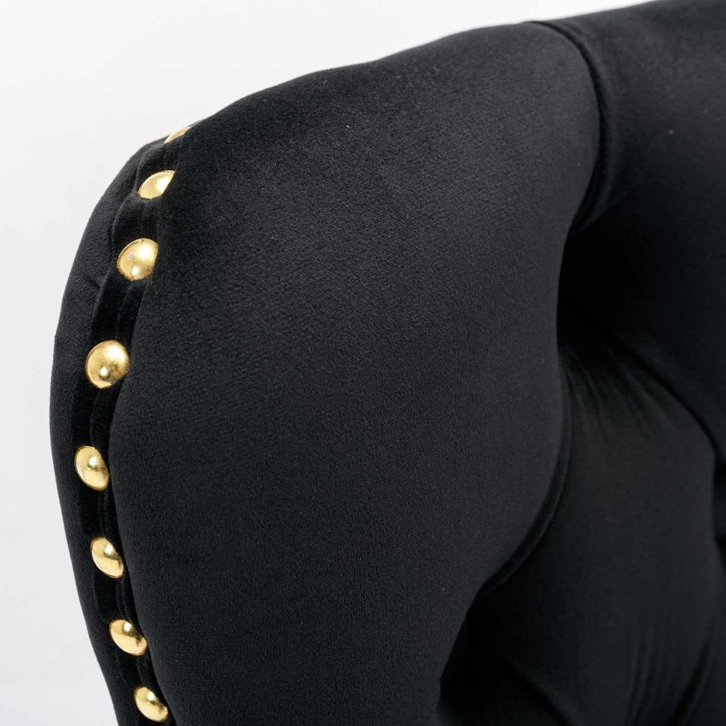 Black Velvet Bar Stools Adjustable Height 27 To 35 Inches