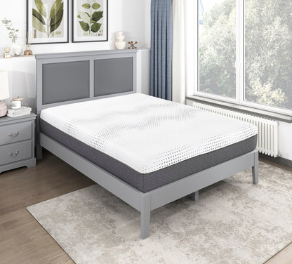 12" King Size Hybrid Mattress with Green Tea Gel-Infused Memory Foam, Plush Pocket Coils, Comfortable Sleep Solution in a Box