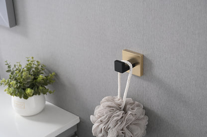 4 Pack Wall-Mounted Stainless Steel Bathroom Towel Hooks/Coat Hooks for Bathroom, Bedroom, Kitchen